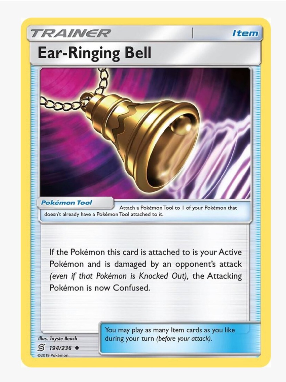 Ear-Ringing Bell SM Unified Minds Pokemon Trading Card